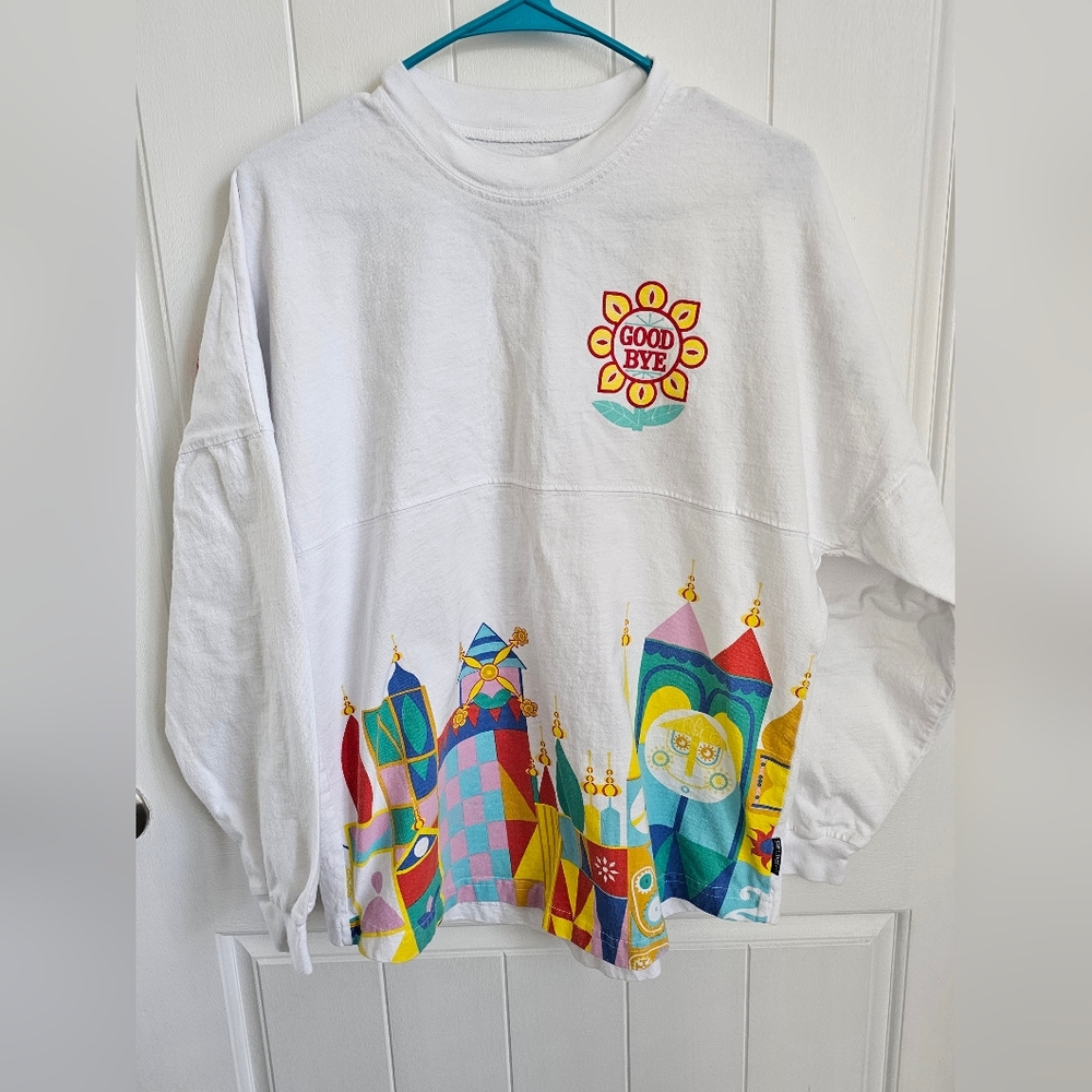 DISNEY Its A Small World Farewell Spirit Jersey Pullover Shirt